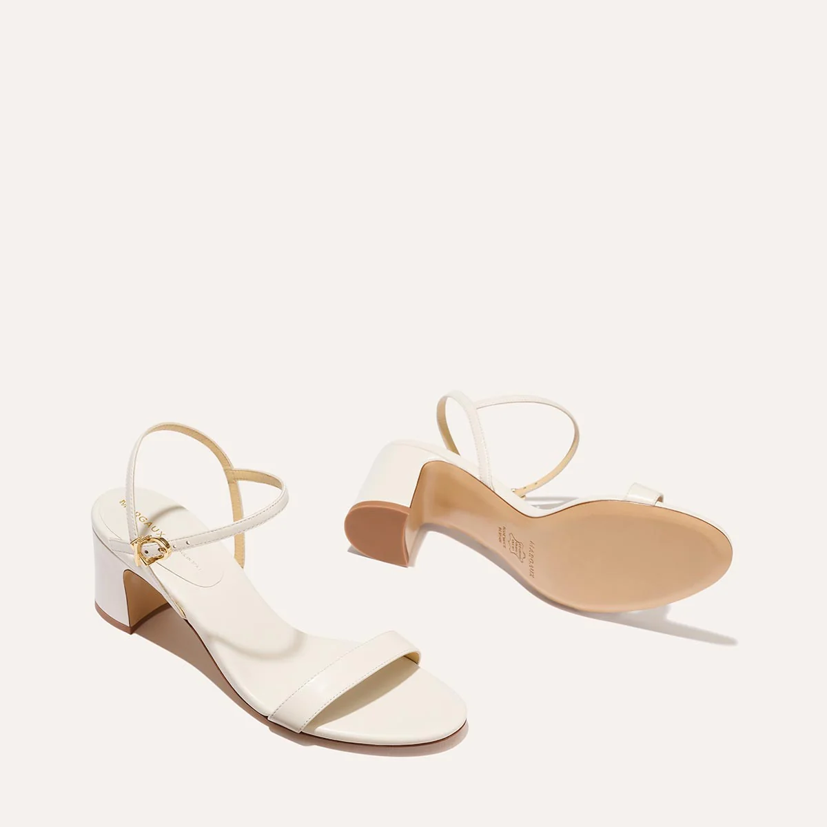 The Cleo Sandal - Ivory Nappa - Image 4
