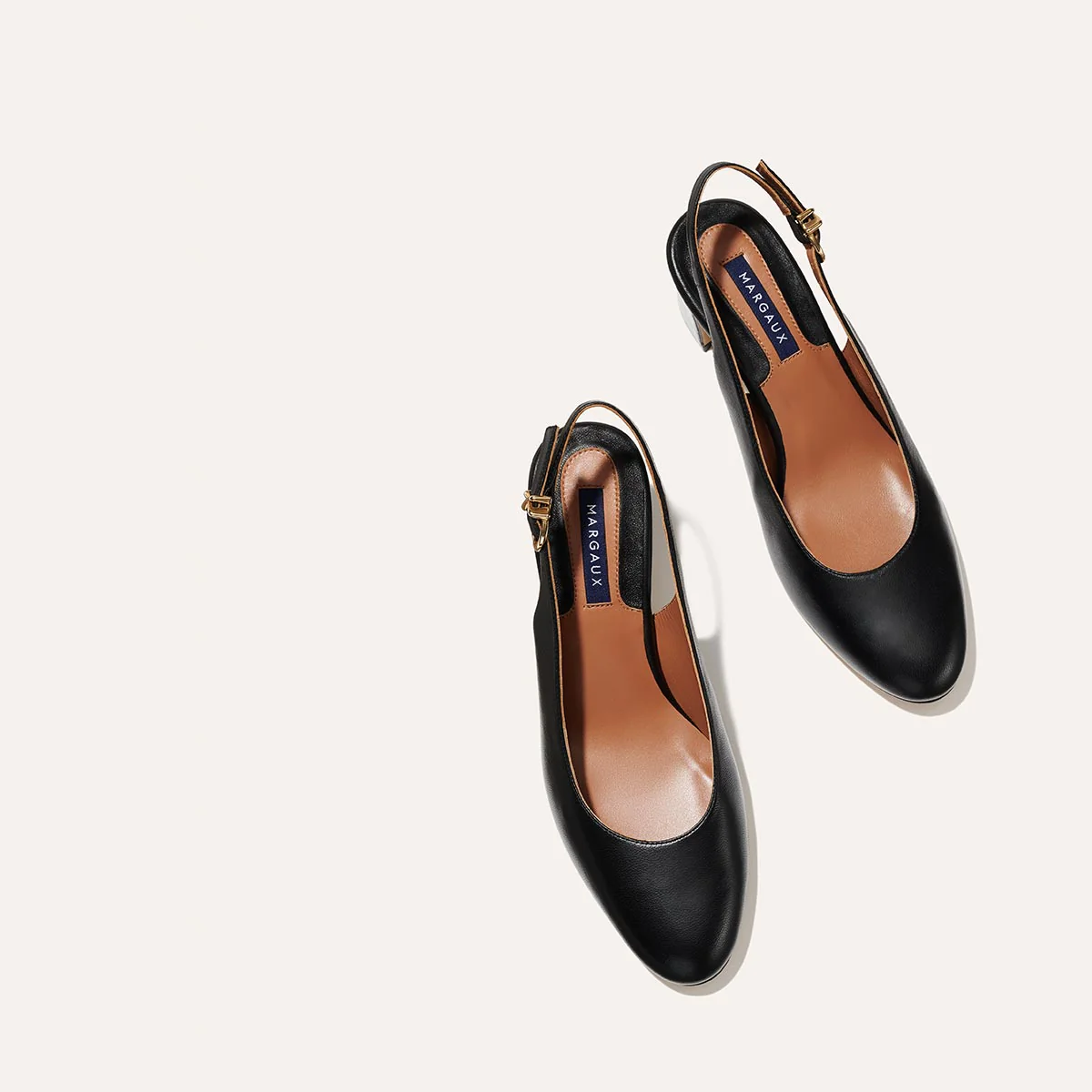 The Cluny Slingback - Black Nappa - Image 6