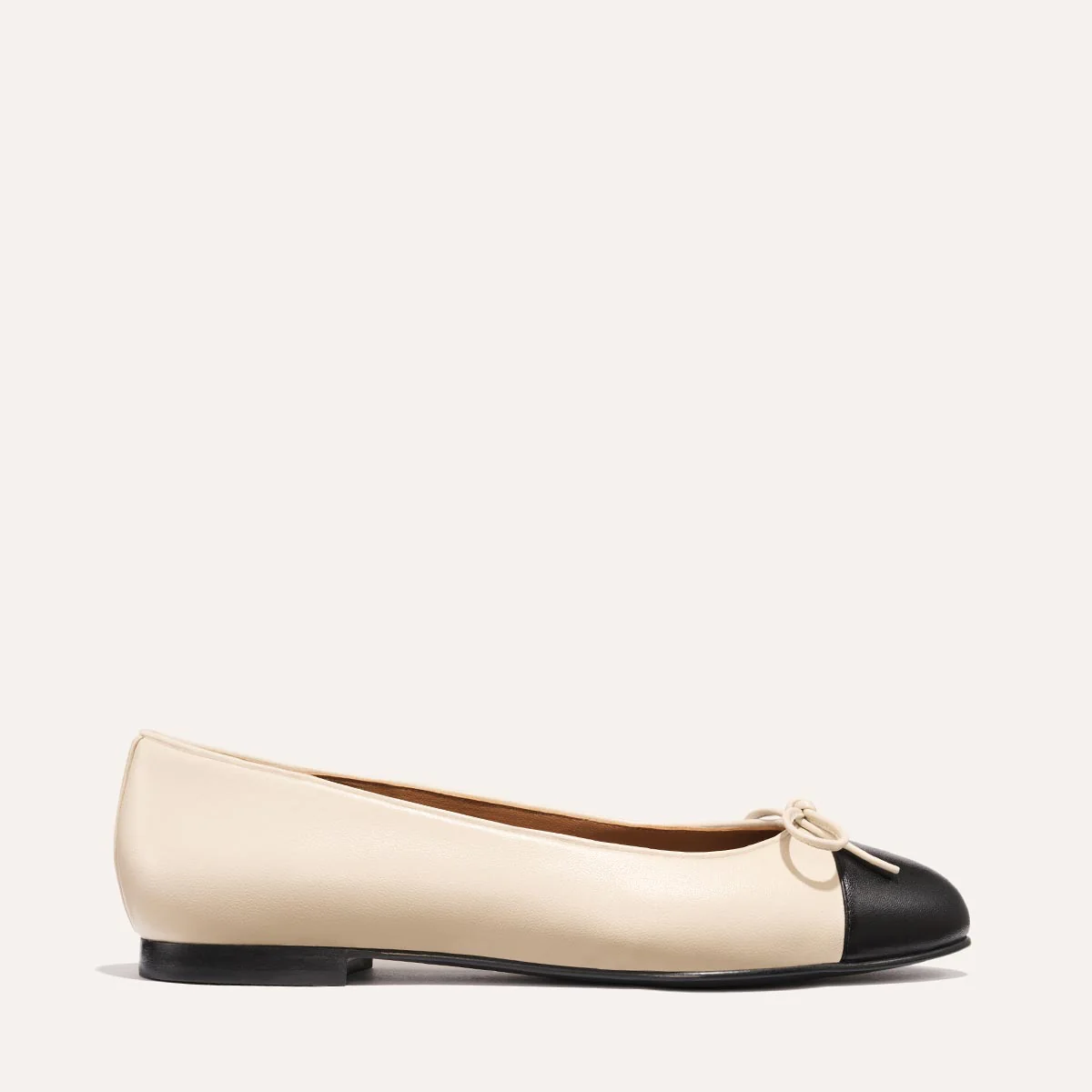 The Demi - Ecru and Black Nappa - Image 3