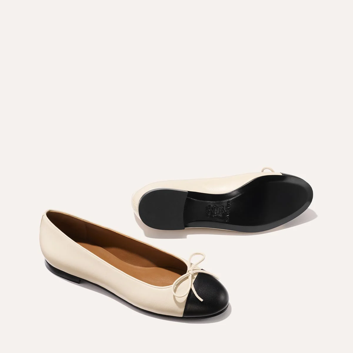 The Demi - Ecru and Black Nappa - Image 4