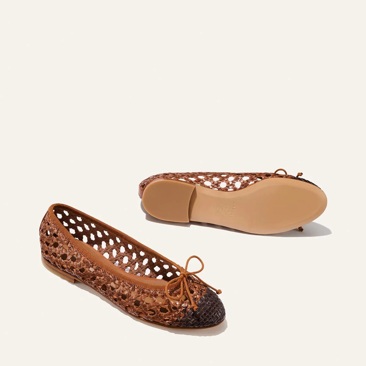 The Demi - Saddle and Espresso Woven Leather - Image 5
