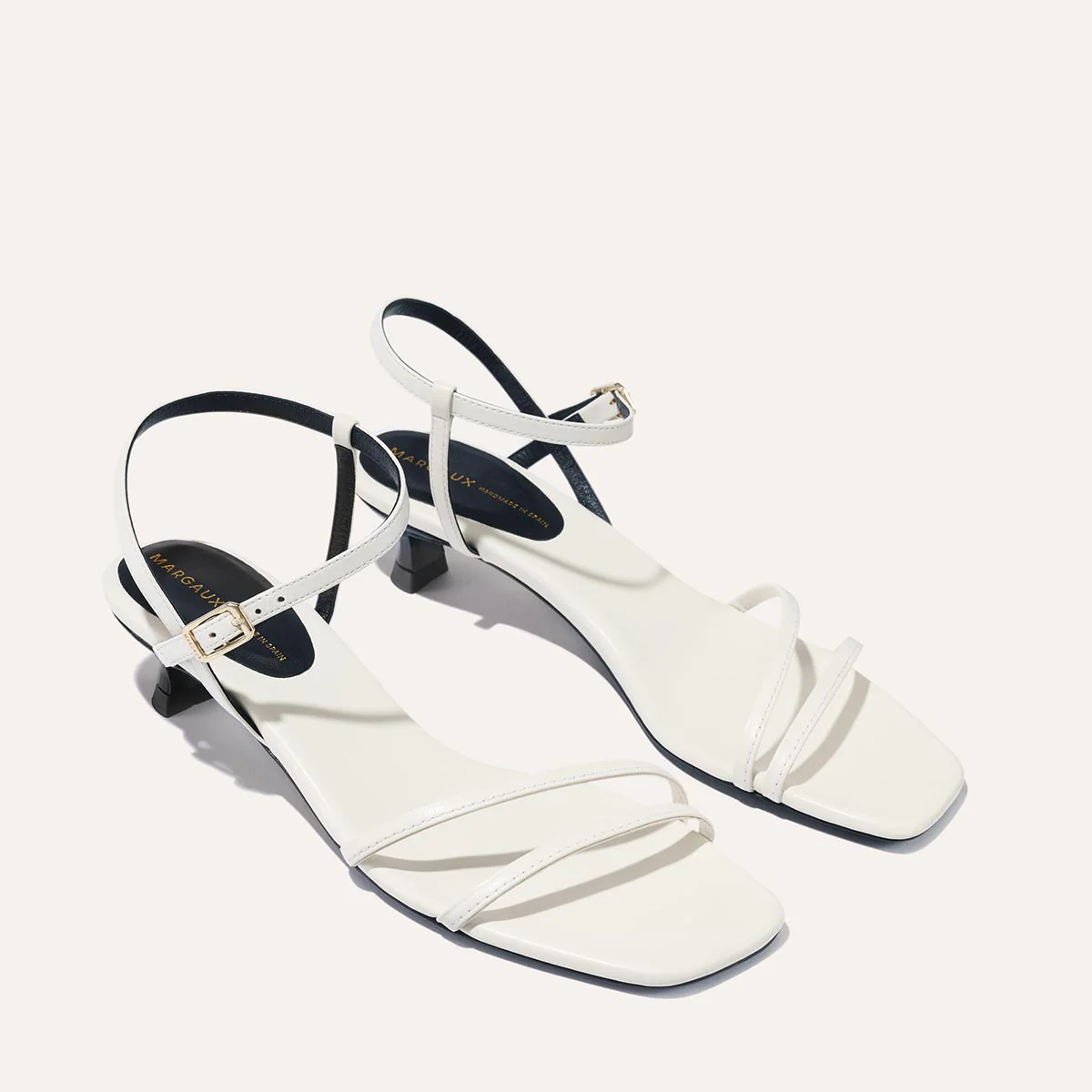 The Dylan Sandal - Ivory Nappa - Image 3