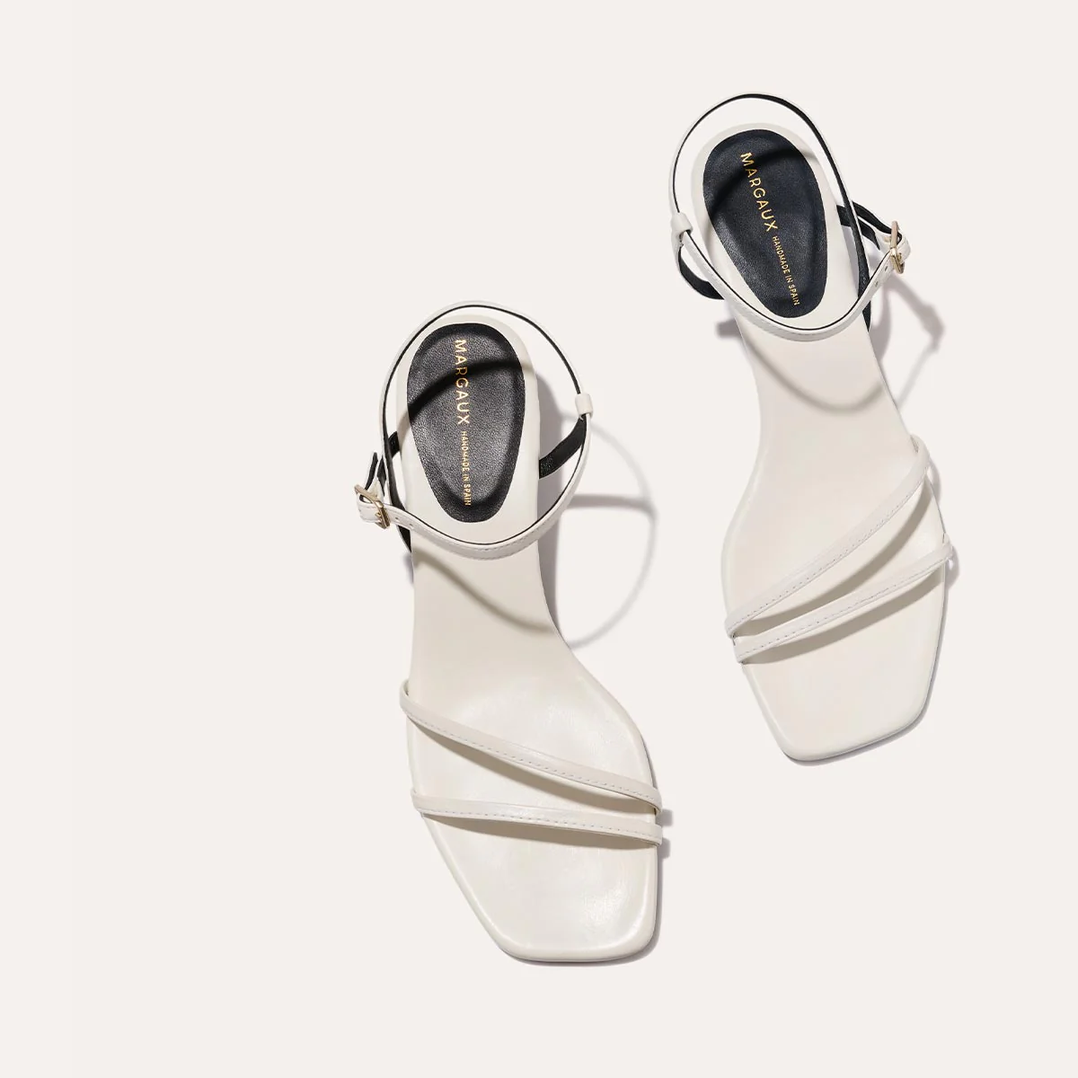 The Dylan Sandal - Ivory Nappa - Image 6
