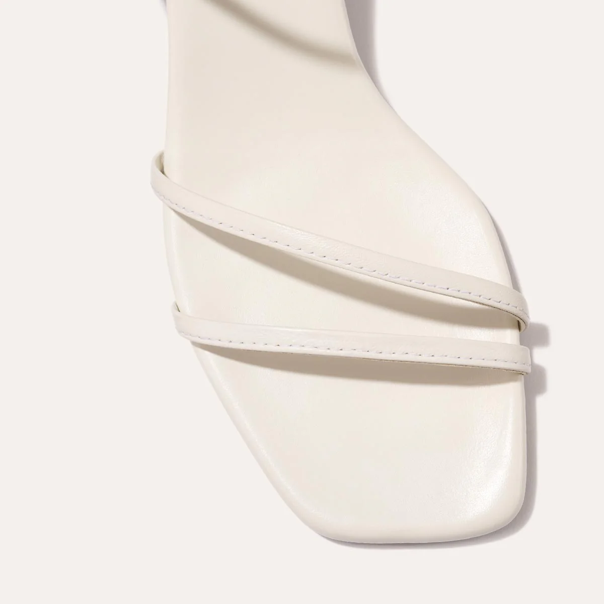 The Dylan Sandal - Ivory Nappa - Image 7