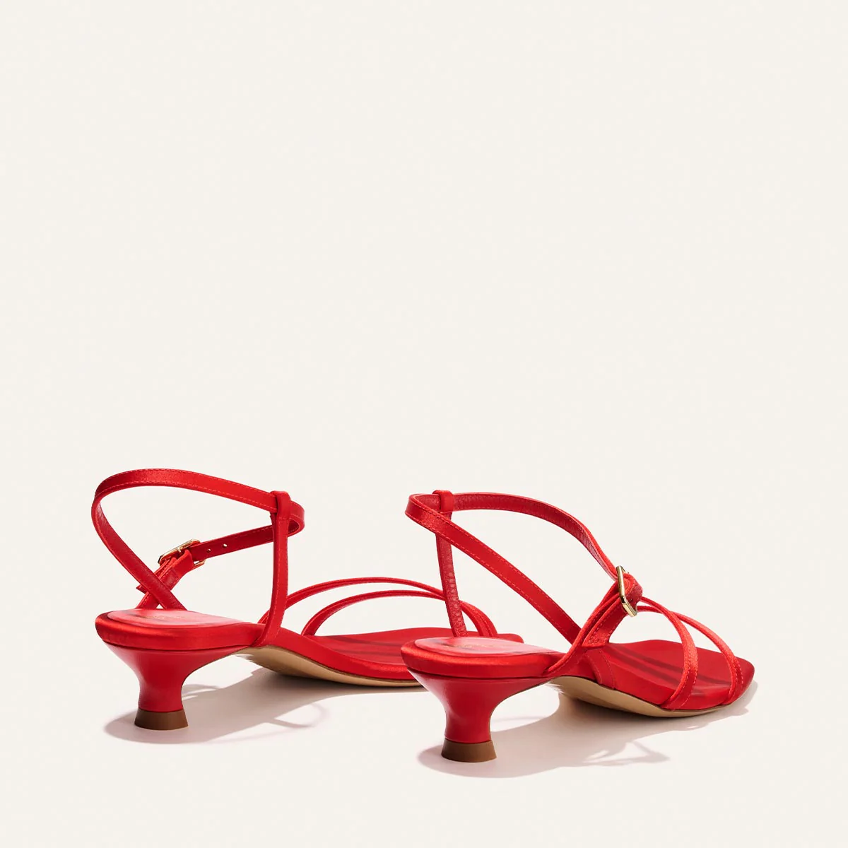 The Dylan Sandal - Poppy Satin - Image 3