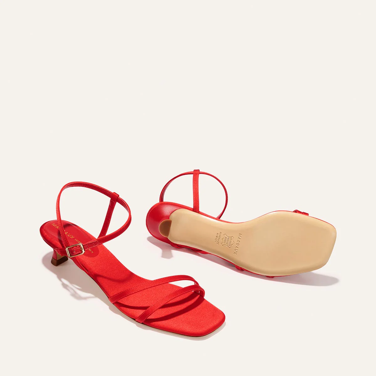 The Dylan Sandal - Poppy Satin - Image 4