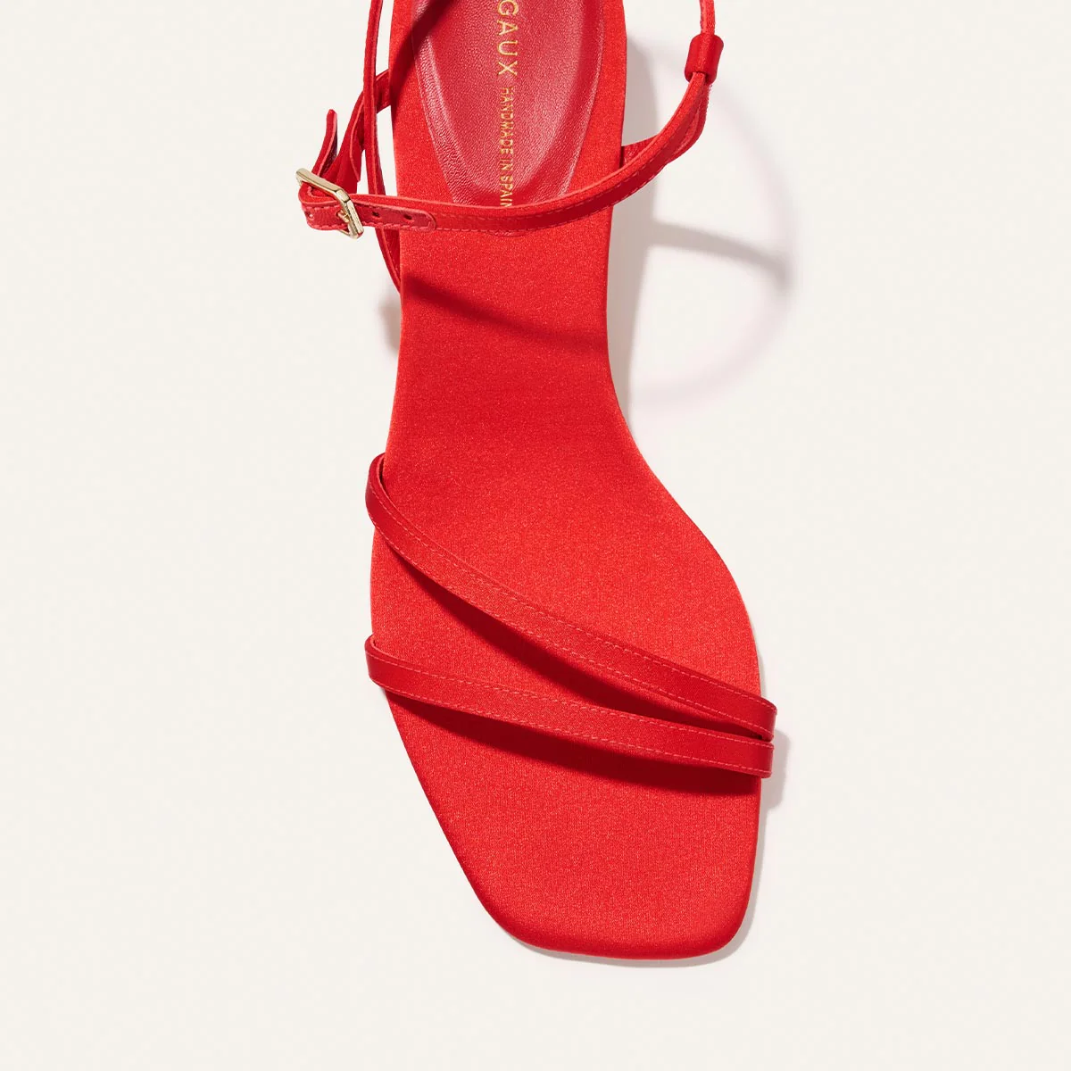 The Dylan Sandal - Poppy Satin - Image 6
