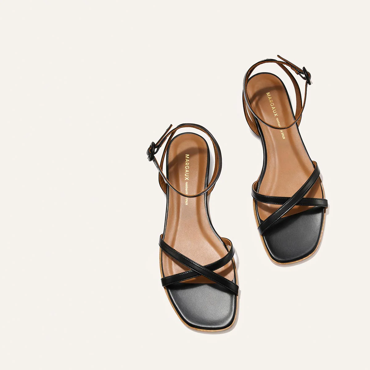 The Flat Sandal - Black Nappa - Image 4
