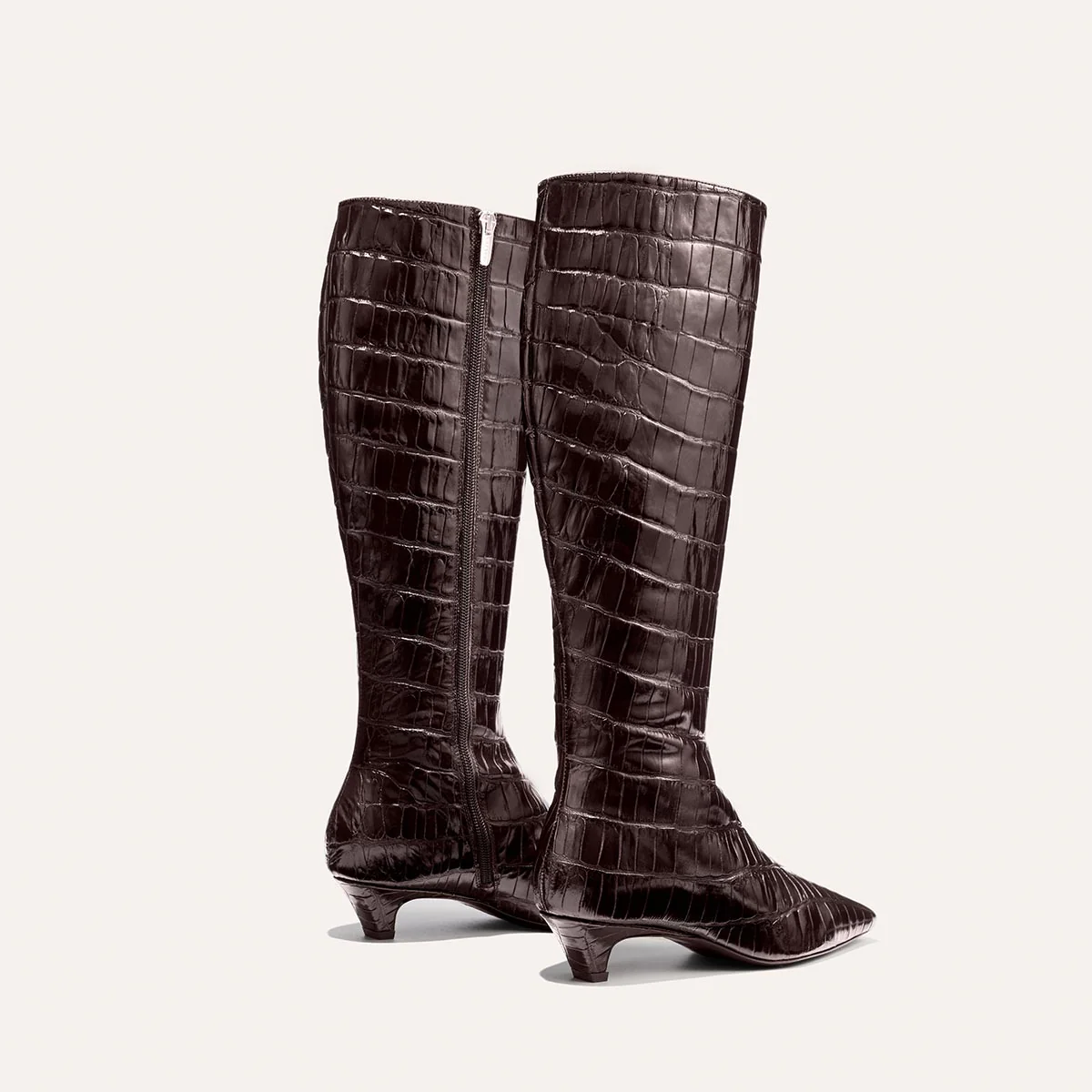 The Imogen - Espresso Croc Embossed - Image 3