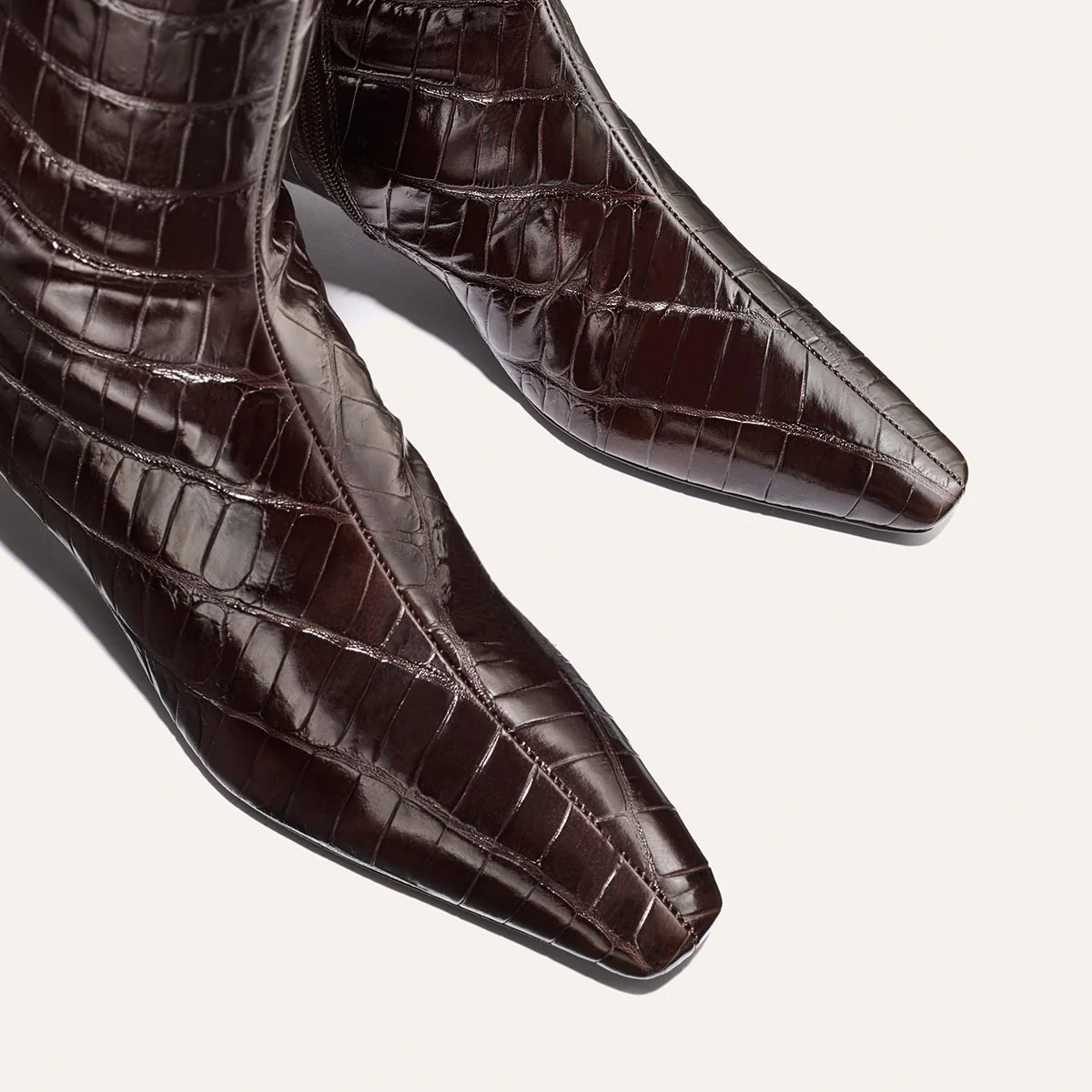 The Imogen - Espresso Croc Embossed - Image 4