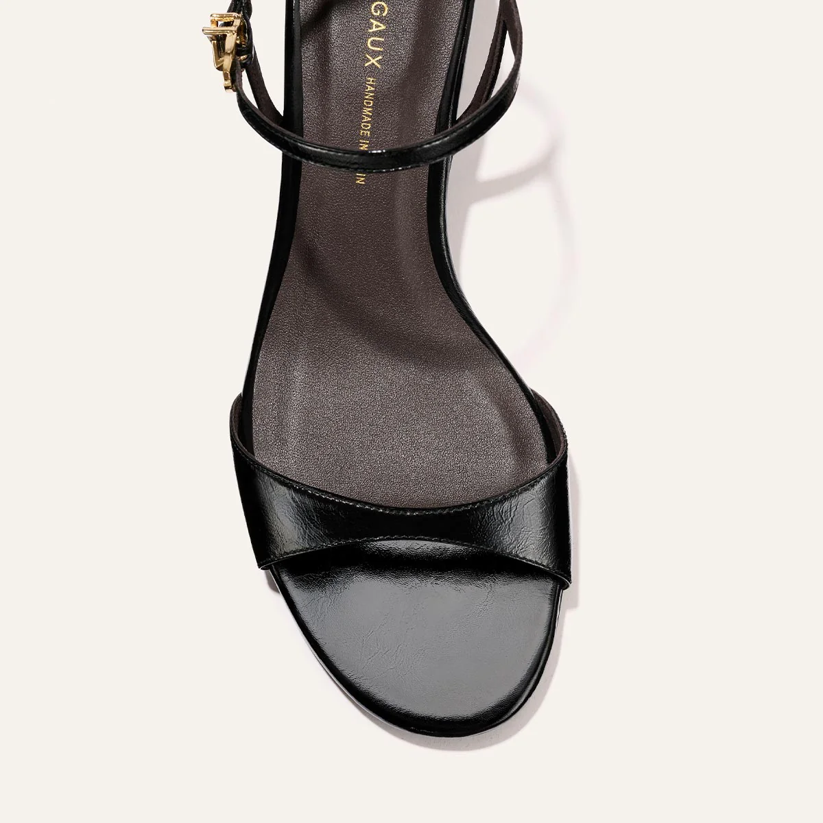 The Lotto 35 - Black Crinkle-Gloss Nappa - Image 5