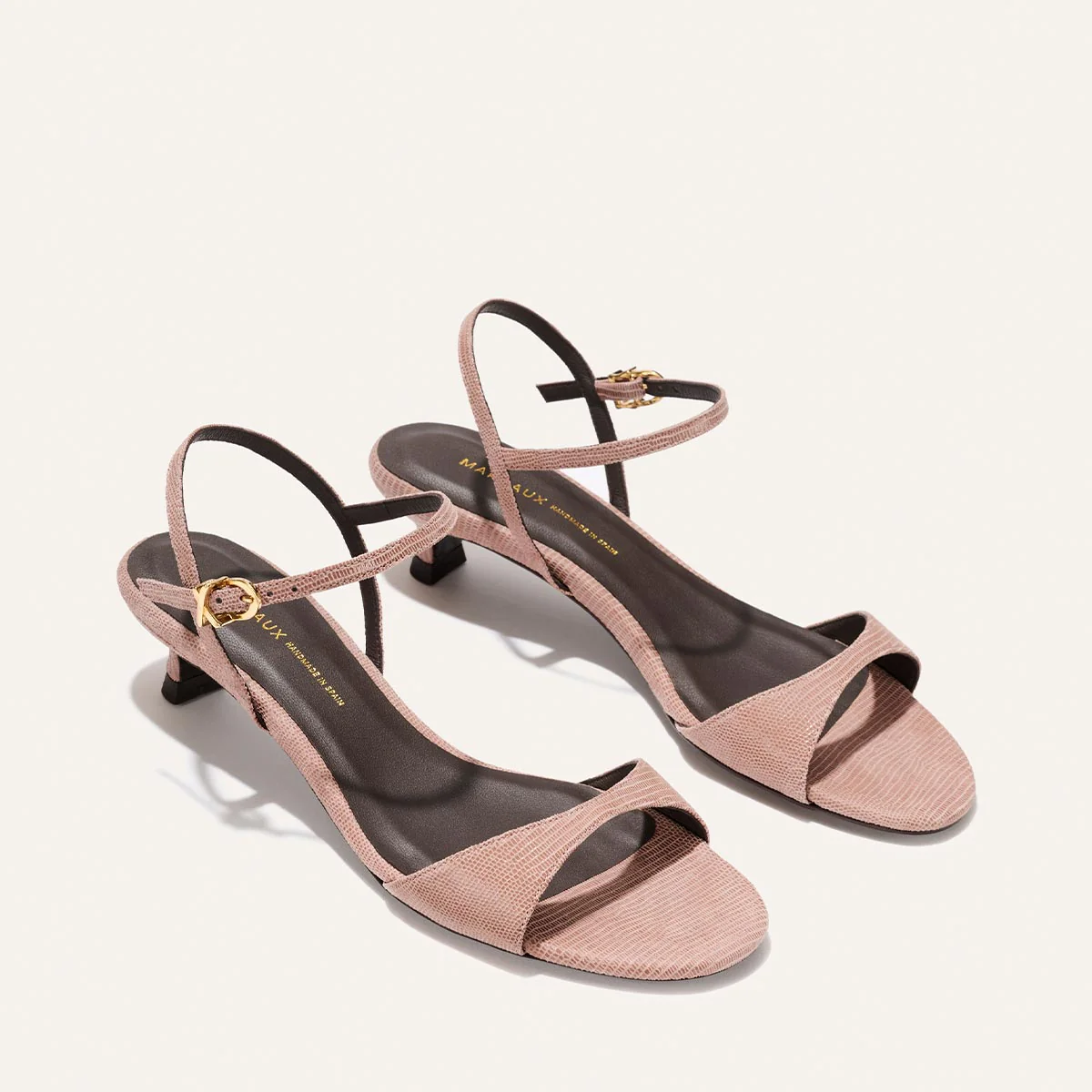 The Lotto 35 - Rose Lizard Embossed Suede - Image 3
