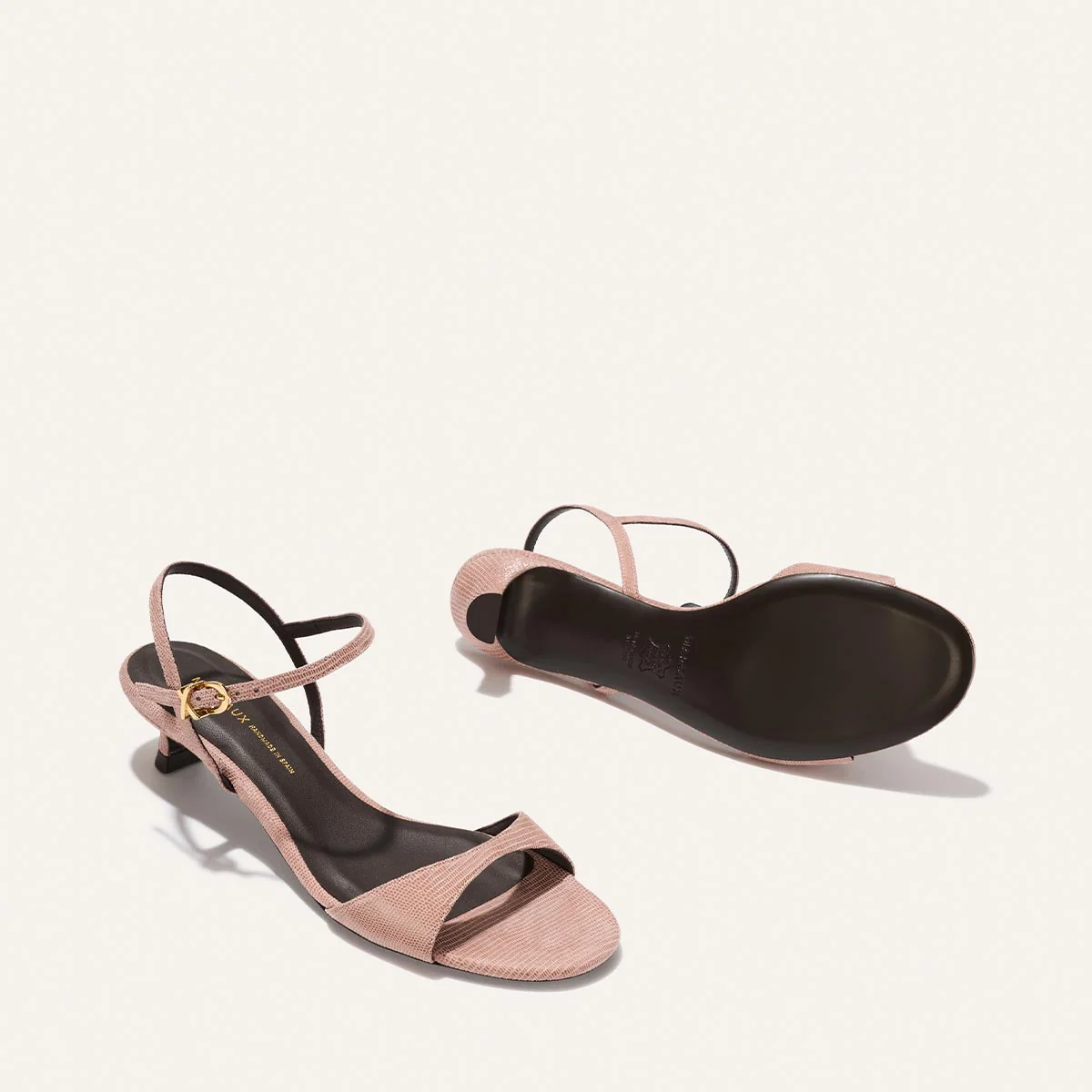 The Lotto 35 - Rose Lizard Embossed Suede - Image 5