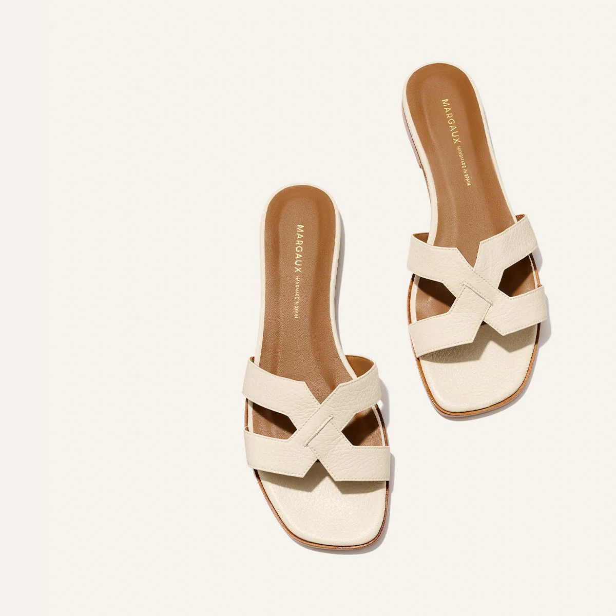 The MX Sandal - Ecru Tumbled Nappa - Image 3