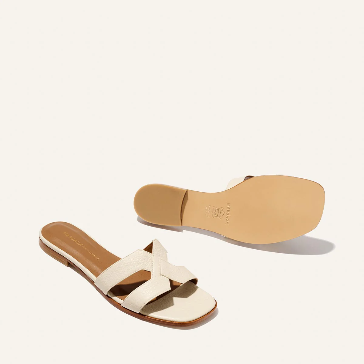 The MX Sandal - Ecru Tumbled Nappa - Image 4