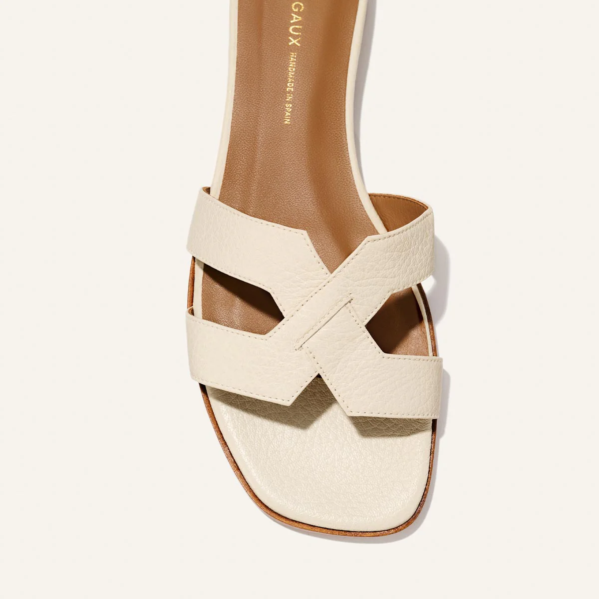 The MX Sandal - Ecru Tumbled Nappa - Image 5