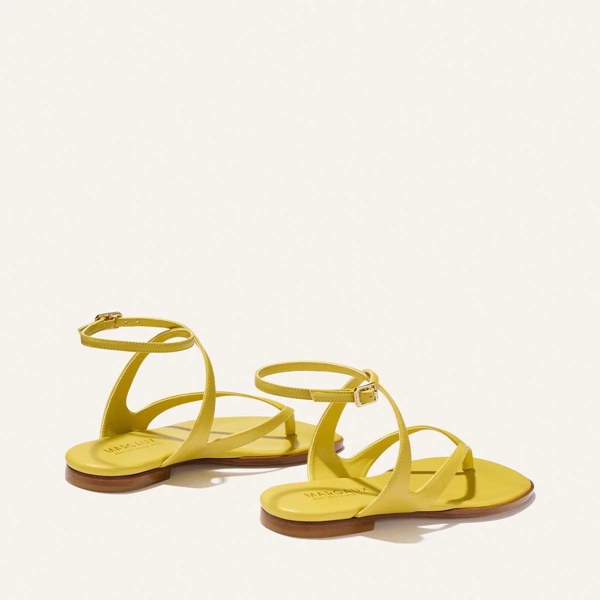 The Palermo Sandal - Chartreuse Nappa - Image 4