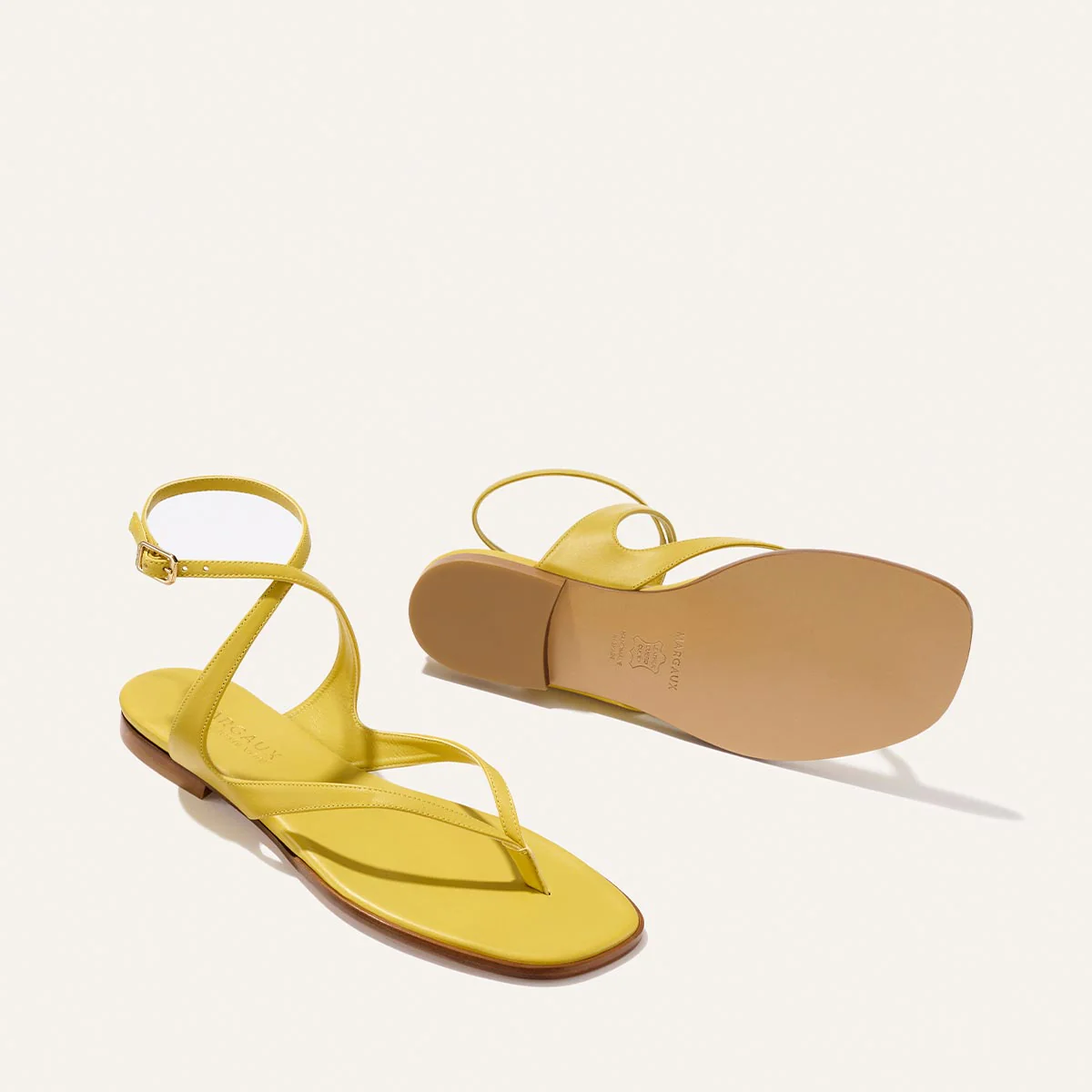 The Palermo Sandal - Chartreuse Nappa - Image 5