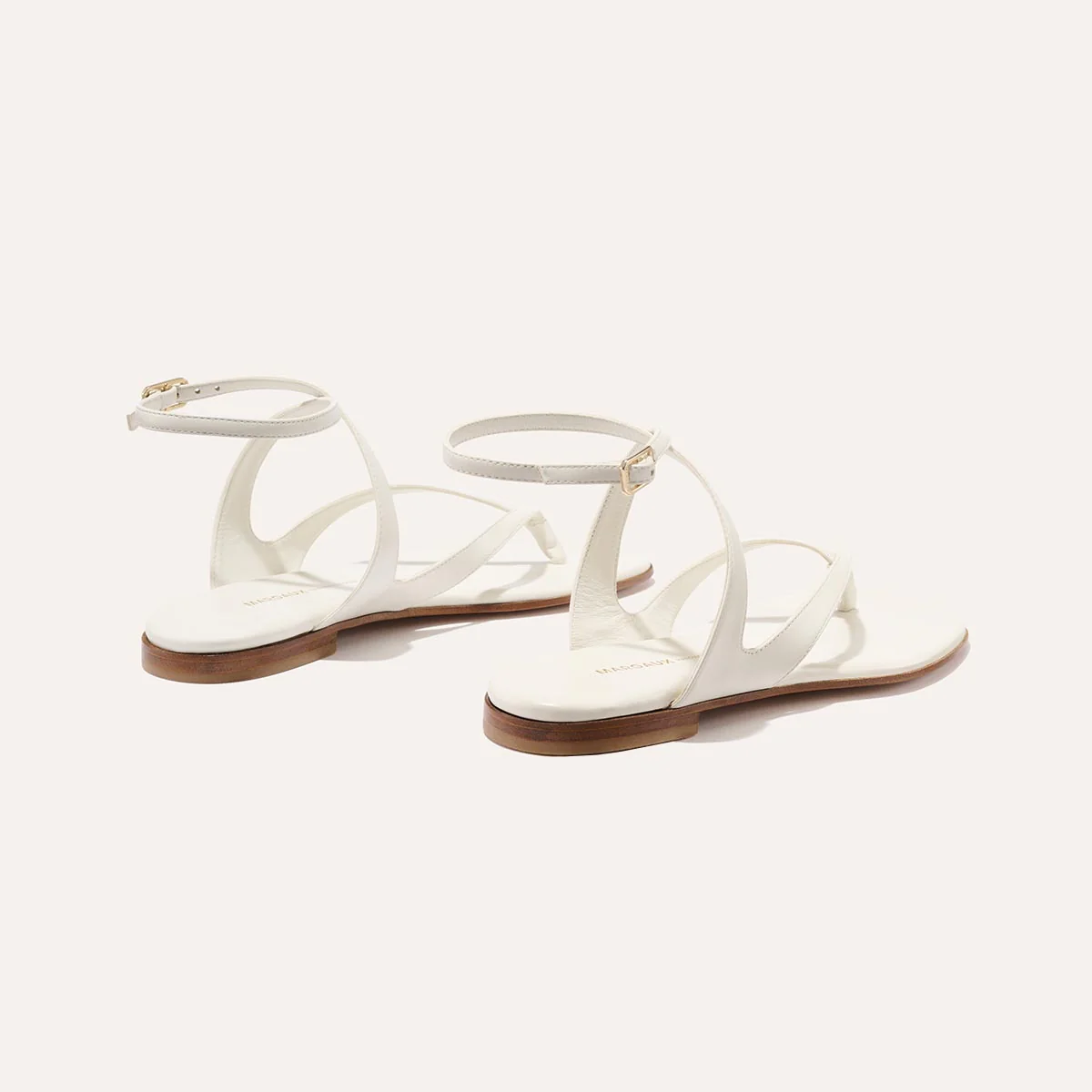The Palermo Sandal - Ivory Nappa - Image 4