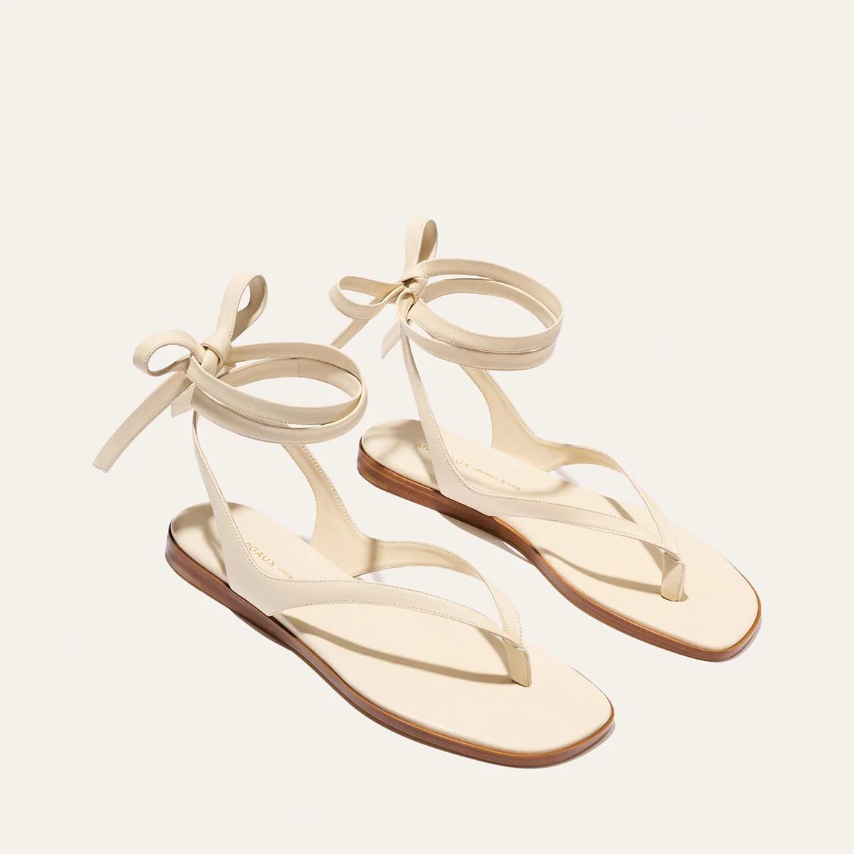 The Palermo Wrap Sandal - Ivoire Nappa - Image 3