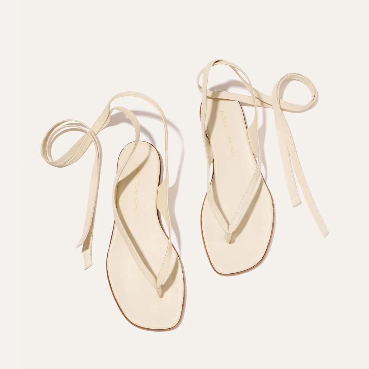 The Palermo Wrap Sandal - Ivoire Nappa - Image 4