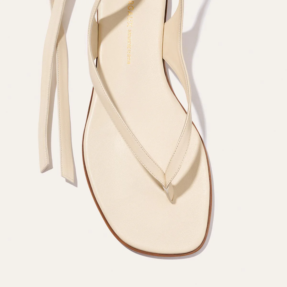 The Palermo Wrap Sandal - Ivoire Nappa - Image 6
