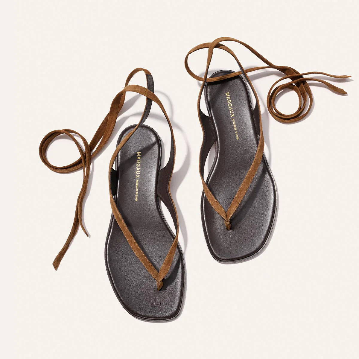 The Palermo Wrap Sandal - Nutmeg Suede - Image 4