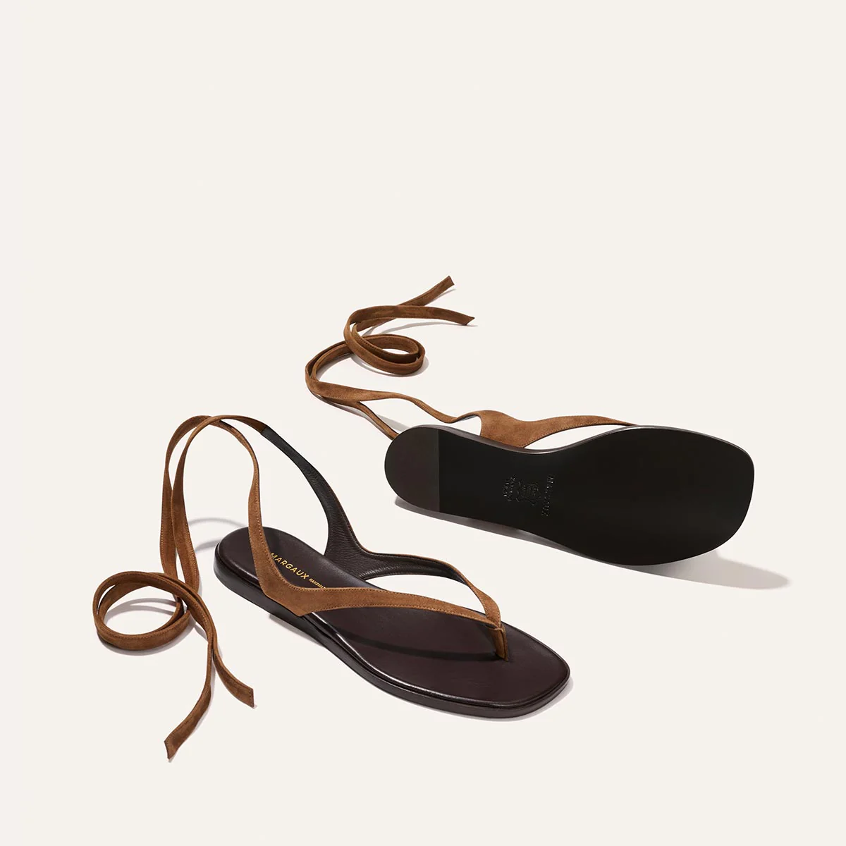 The Palermo Wrap Sandal - Nutmeg Suede - Image 5