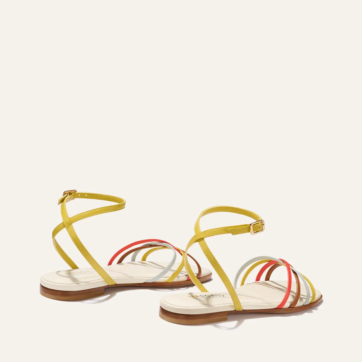 The Paros Sandal - Cotton and Multicolor Nappa - Image 4