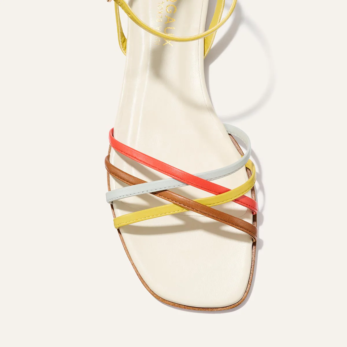 The Paros Sandal - Cotton and Multicolor Nappa - Image 6