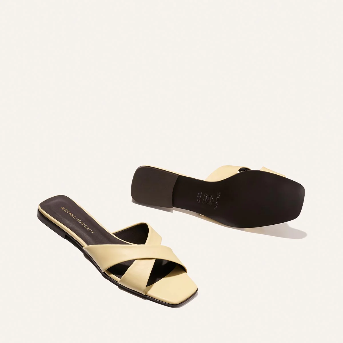 Alex Mill x Margaux: The Selene Flat Sandal - Butter Nappa - Image 5