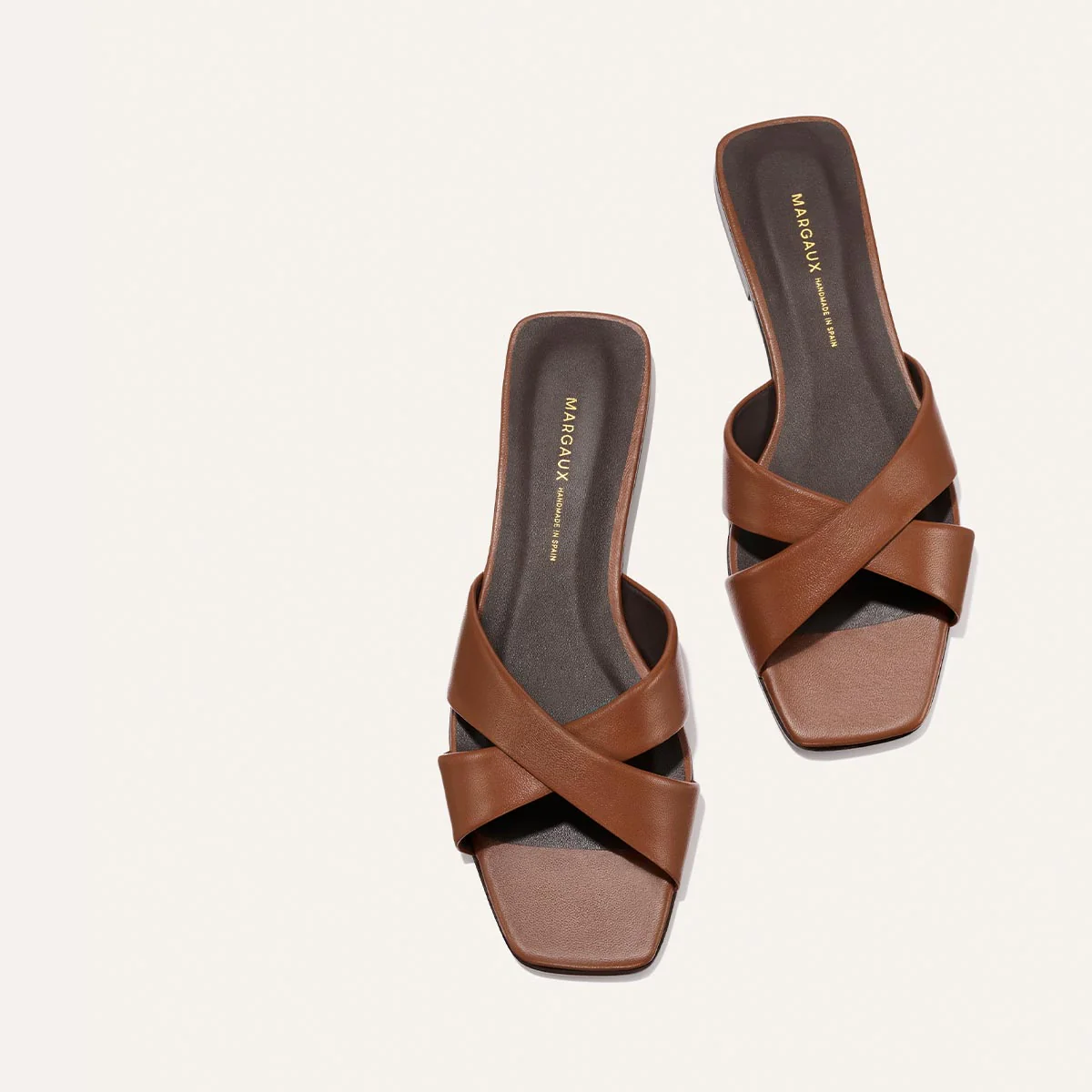 The Selene Flat Sandal - Cognac Nappa - Image 4