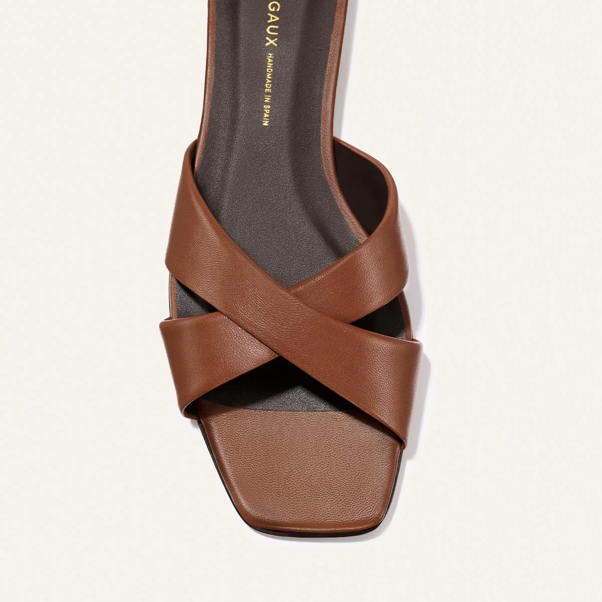 The Selene Flat Sandal - Cognac Nappa - Image 7