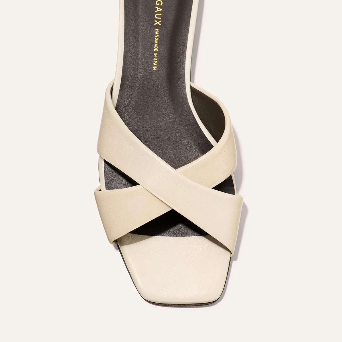 The Selene Flat Sandal - Ivoire Nappa - Image 6