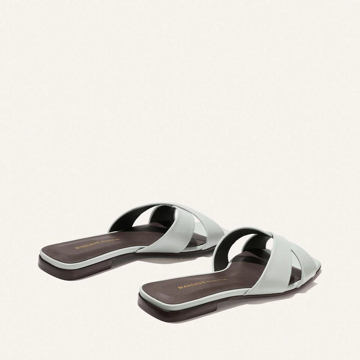 The Selene Flat Sandal - Sky Nappa - Image 5