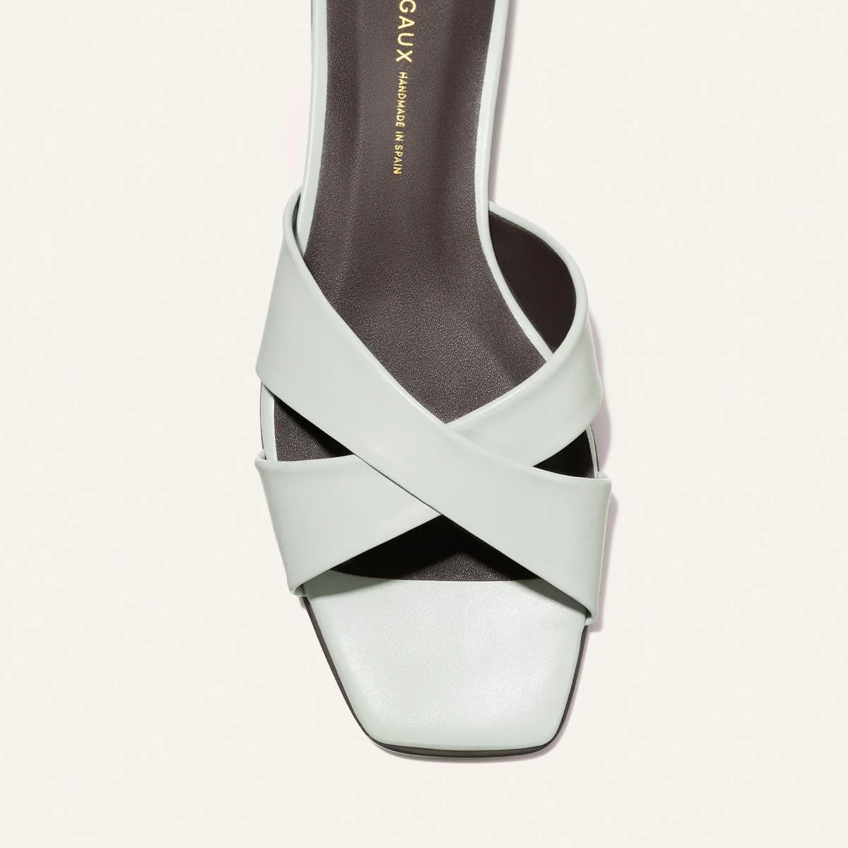 The Selene Flat Sandal - Sky Nappa - Image 6