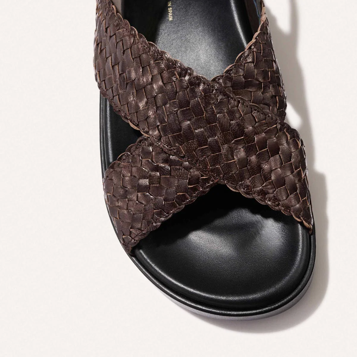 The Petra Sandal - Espresso Woven Leather - Image 7
