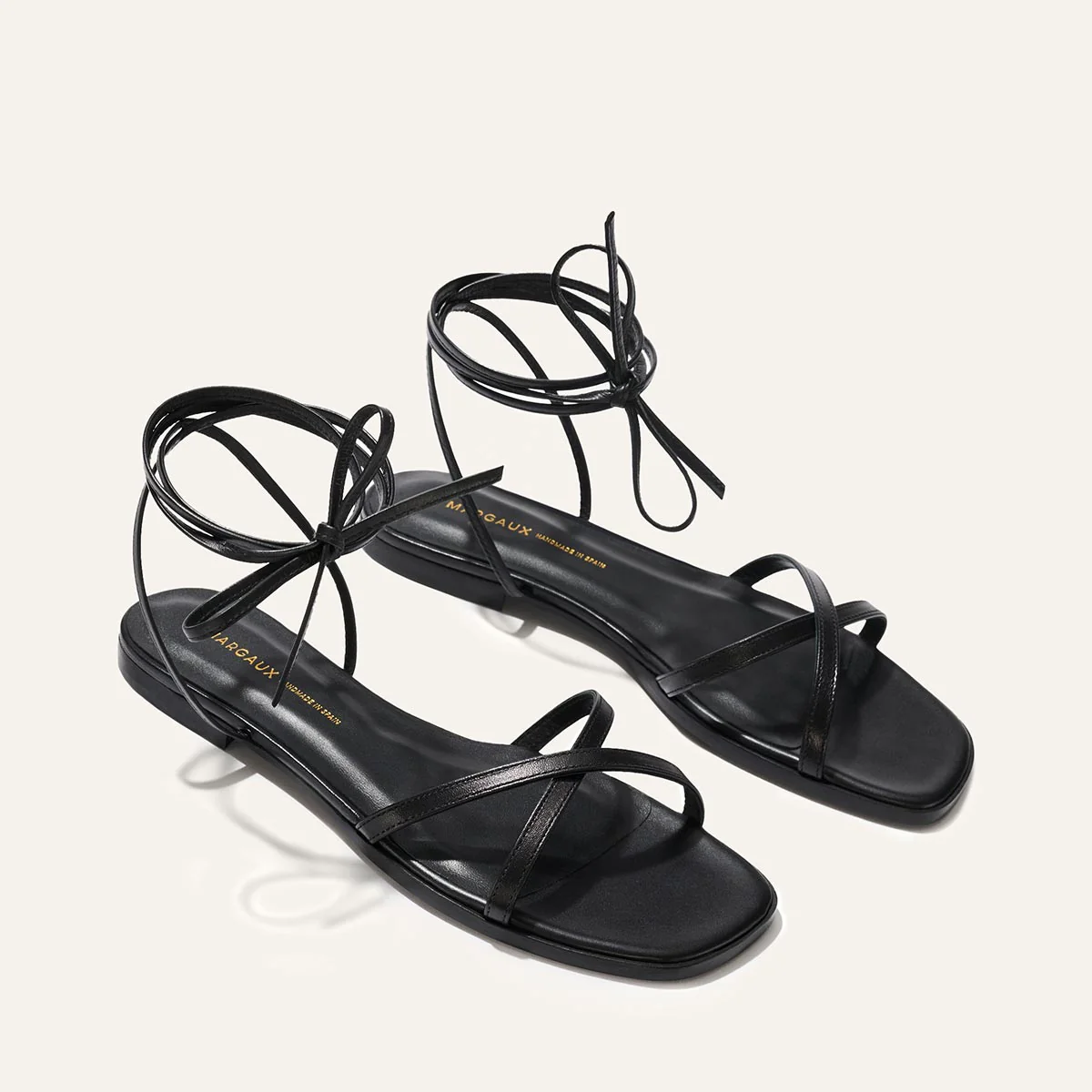 The Wrap Sandal - Black Nappa - Image 3