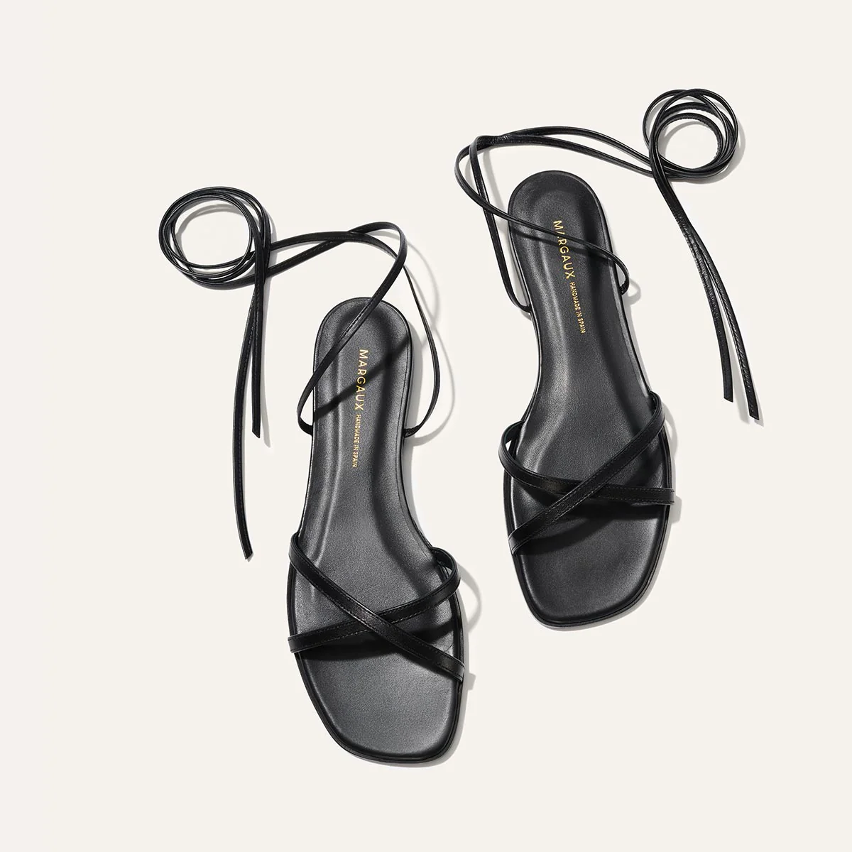 The Wrap Sandal - Black Nappa - Image 5