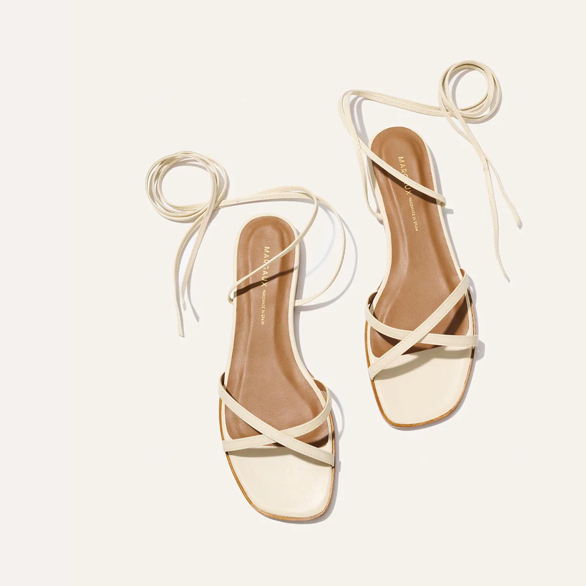 The Wrap Sandal - Ivoire Nappa - Image 4
