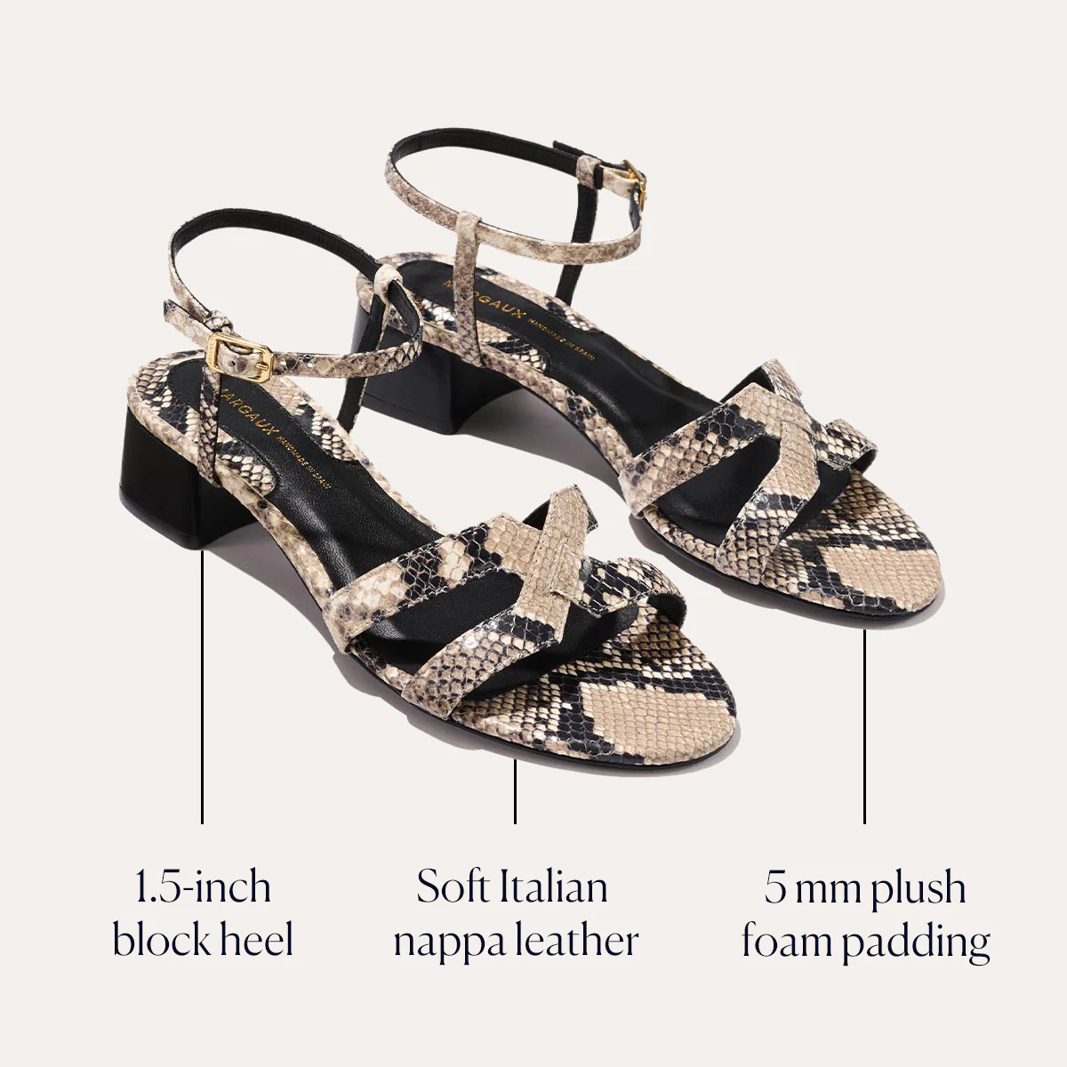 The Yves - Natural Python Embossed - Image 3